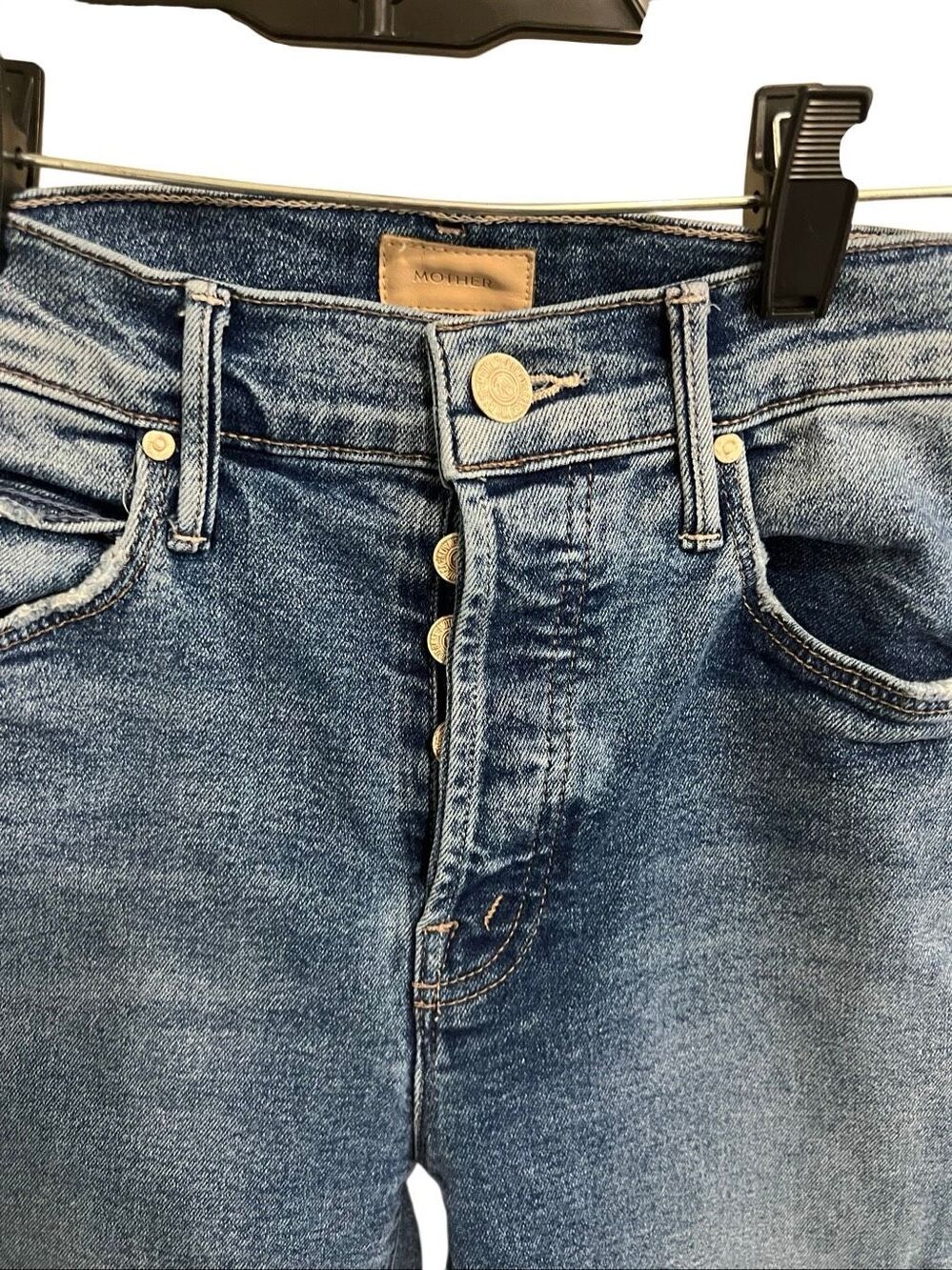 Mother The Stunner Ankle The Love Experiment Denim Jeans size 24 Stretch - Picture 3 of 6